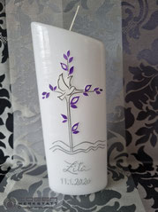 Taufkerze, blau, Geburt, Baby, Junge, Geschenk, 
