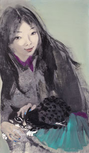 与太郎 WITH TAILANG 120X70CM  布面油画  OIL ON CANVAS  2011