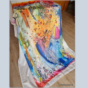 Kunsttücher gross kunsttextil bunt  