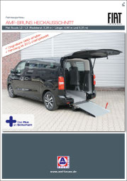 Titelblatt vom Produktblatt "AMF-Bruns Heckausschnitt - Fiat Scudo"