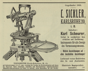 Topometer Koch-Scheurer. Die Praxis des Vermessungsingenieurs, 1912, p.872. [Repozytorium Politechnika Krakowska]