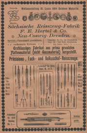 Advert in Adressbuch Meissen 1905 [2]. 