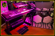 Nancy's Intruments; Synthesizer Rack and Simmons SDS Drumrack