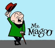 Mr. Magoo, personaxe de debuxos animados.