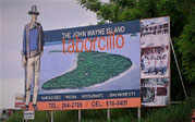 During the early 1960s, John Wayne partly owned the island of Taborcillo, now a tourist resort, sometimes called "John Wayne Island". 