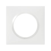 Cette plaque de finition pour interrupteur permet de protéger le reste du boîtier électrique. Il produit un effet esthétique et permet d'adoucir l'aspect visuel de cet appareil du quotidien qu'est l'interrupteur.