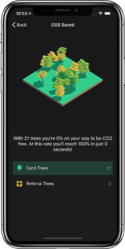App Screen bunq CO2 Kompensation