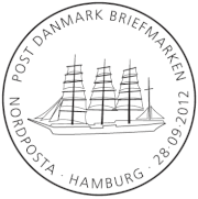 Sonderstempel Dänemark Admiral Karpfanger