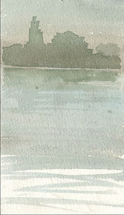 Venezia, acquerello su carta, 2002, lato minore cm 6