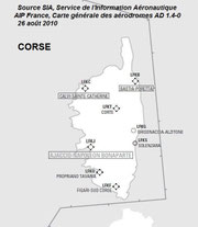 Aérodromes Corse