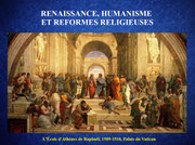 Renaissance, Humanisme et Réformes religieuses nouveau programme seconde histoire géographie
