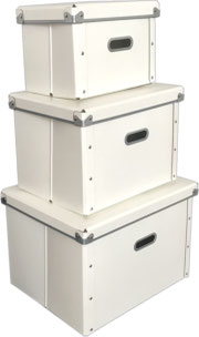 収納箱　３サイズ　ホワイト