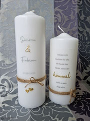 Hochzeitskerze und Gedenkkerze, schlichte Hochzeitskerze, Hochzeitskerze Standesamt, Standesamt, Heiraten im Schloss, Gedenkkerze, 