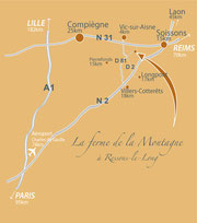 Chambres d'Hôtes et Gîte de Groupe bien situés