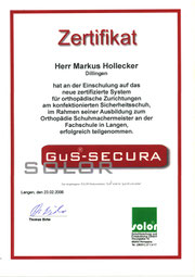 Steitz Secura  Arbeitsschuhe Zertifikat