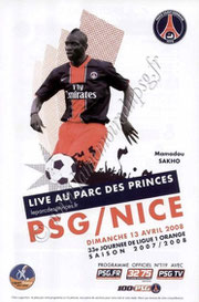 2008-04-13  PSG-Nice (33ème L1, Officiel N°119)