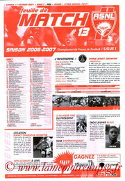 Programme  Nancy-PSG  2006-07