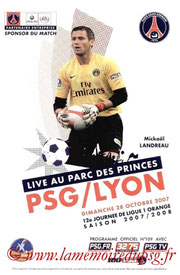 Programme  PSG-Lyon  2007-08