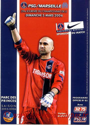 Programme  PSG-Marseille  2005-06