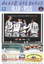 Programme  Auxerre-PSG  2007-08