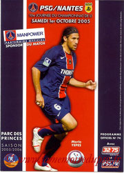 Programme  PSG-Nantes  2005-06