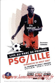 Programme  PSG-Lille  2007-08