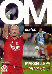 Programme  Marseille-PSG  2005-06