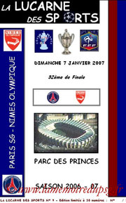 Programme pirate  PSG-Nîmes  2006-07