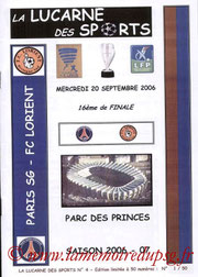 Programme pirate  PSG-Lorient  2006-07