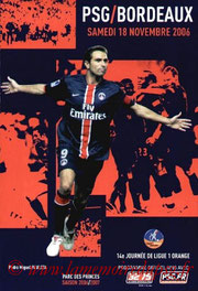 Programme  PSG-Bordeaux  2006-07