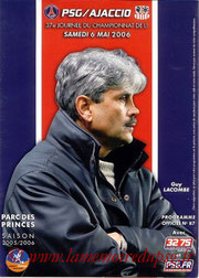 Programme  PSG-Ajaccio  2005-06