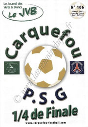 2008-04-16  Carquefou-PSG (Quart Finale CF à Nantes, Le JVB N°106)