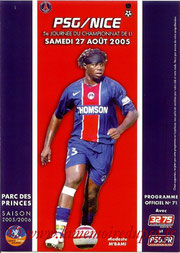 Programme  PSG-Nice  2005-06