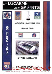 Programme pirate  Lyon-PSG  2006-07