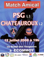 2008-07-12  PSG-Chateauroux (Amical à Ecommoy, Affichette)