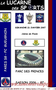 Programme pirate  PSG-Gueugnon  2006-07