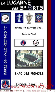 Programme pirate  PSG-Valenciennes  2006-07