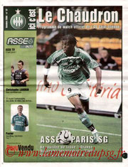 Programme  Saint Etienne-PSG  2006-07