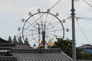 南東方向には遊園地
