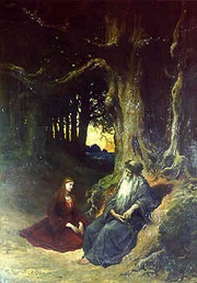 Merlin et Viviane à Brocéliande