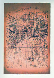 Paul Klee, Zimmerperspektive mit Einwohnern 1921