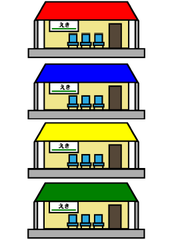 小さな駅のイラスト