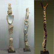 Due totem + Totem africano