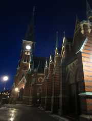 "Oscar Fredriks Kyrkogata"     by night