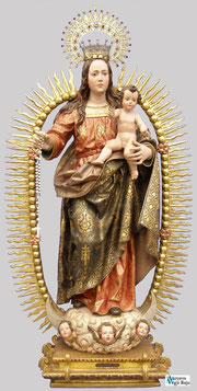 Virgen del Rosario. Bernado de Aguilar y Francisco de Heredia (1634-1635). S.I.Catedral de Orihuela. (c) José Tomás Serna Pérez