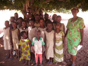 Enfants bénéficiant du parrainage à l'école de Zakpota