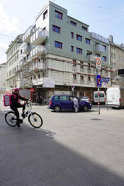 Ansicht vom Viktor-Adler-Markt
