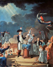Serment de La Fayette à la Fête de la Fédération - 14 Juillet 1790.