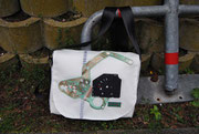 Umhängetasche Recyclingtasche, Airbag, besondere Tasche, Männertasche