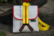Recyclingtasche, Airbag, Umhängetasche, Rucksack, Brotzeit
